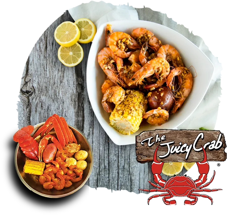 A Juicy Crab seafood boil shared at the table
