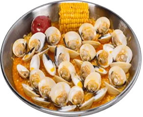 Clams — Clams are a delicious addition to any of your cajun seafood boil and you can taste why.