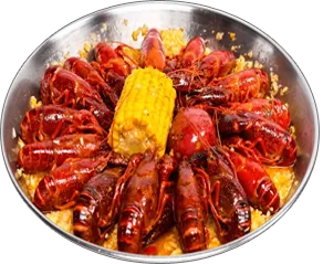 Crawfish — The juicy crab’s™ meatier crawfish is cooked and served with a stronger flavor.