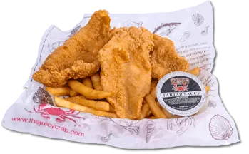 Fried Catfish Basket — 4 pieces of crispy catfish, deep-fried to a golden brown.