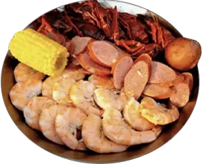 Combo 5 — 1 lb Sausage, 1 lb Shrimp (No Head), 1 Corn, 1 Potato