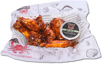Juicy Special Wings — Chicken wings are served with our addictive juicy special sauce. Available in 6 or 10-piece platters.